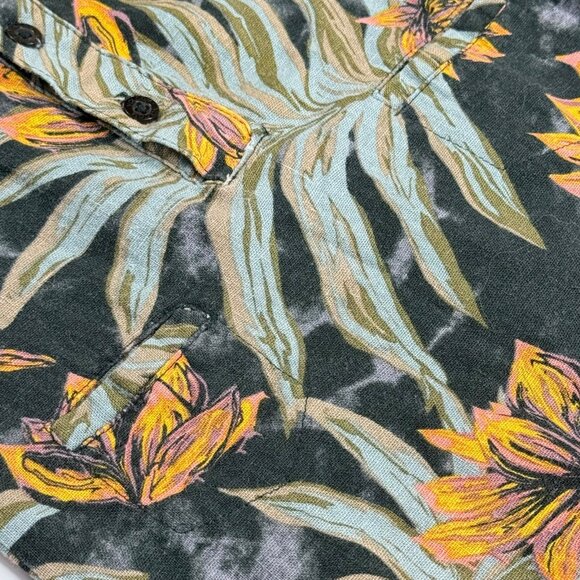 Volcom Kids One Piece in Gray and Yellow Floral - Picture 5 of 9